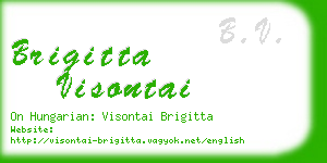 brigitta visontai business card